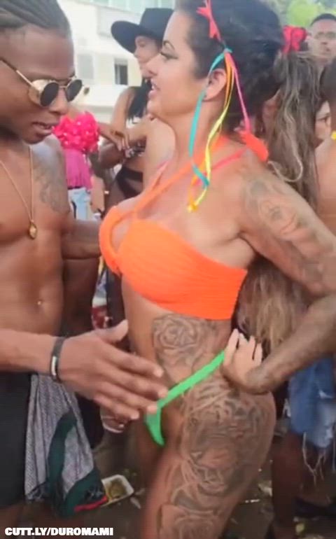 Amateur Big Ass Big Dick Brazilian Party Public Sex Slut Stranger Porn GIF by duromami