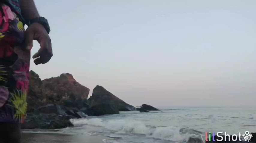 Exhibitionism on a beach in Goa
