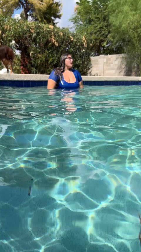 BBW Big Ass Swimming Pool Porn GIF by giantballsack22
