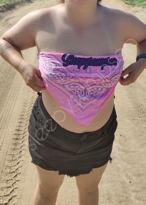 Slut wife on the dirt road 