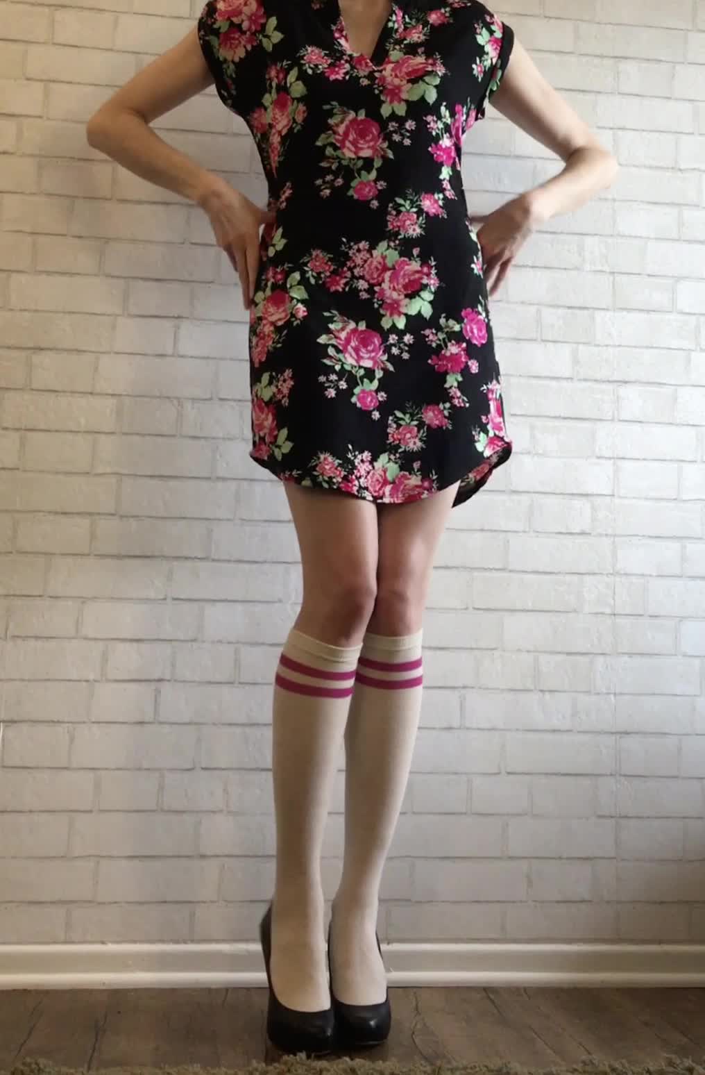 Ever wonder what the tall, quiet girl in class is hiding under her dress?