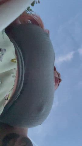 Heavy, saggy and hanging in your face :P