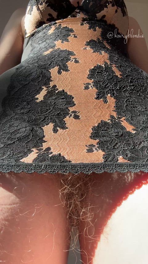 No panties under here, just a massive bush