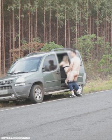 Amateur Car Caught Exhibitionist Exposed Funny Porn Public Sex Standing Doggy r/CaughtPublic Porn GIF by duromami