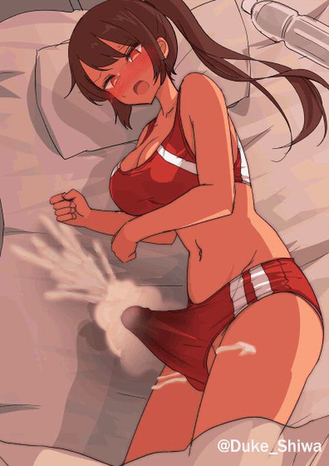 Cum Cumshot Futanari Hentai Porn GIF by goobermoosh