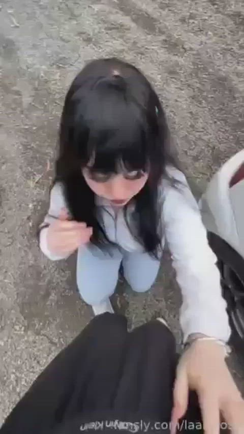 Goth girl in the wild