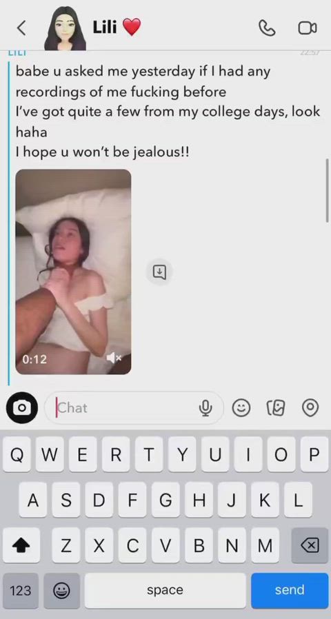 Cheating with BBC guy from her past. She still has recordings of him saved on her Snap. PART 1.