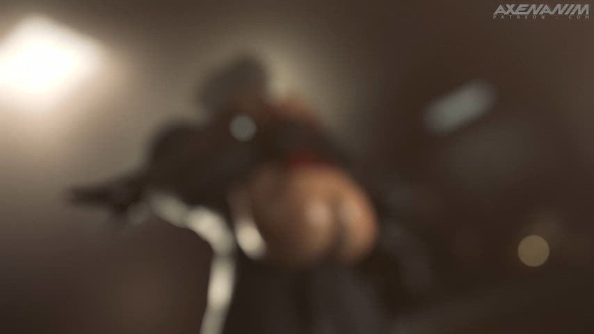 Ada gets caught by Mr. X (AXEN) [Resident Evil]