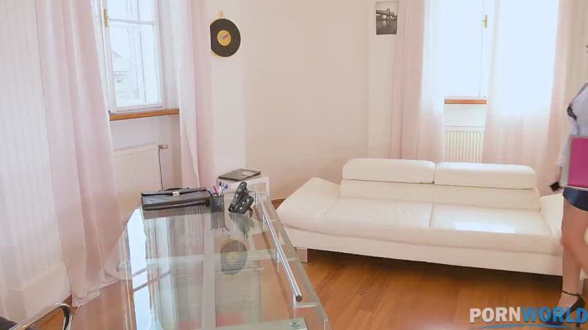 Job Interview With Busty Rachele Richey's  Leads To Anal Porn