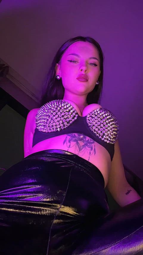 kneel and beg to serve your goddess sissy