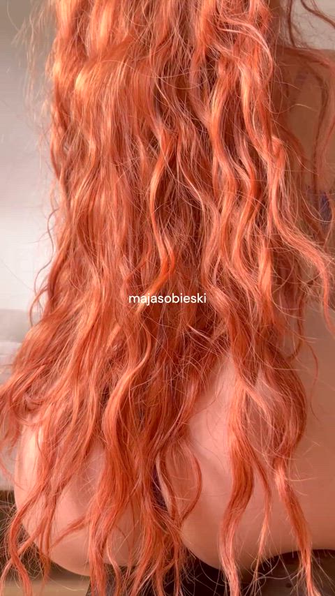 [f] Hair up, peach out