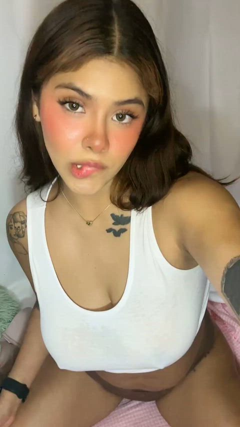 I need to drop this huge titties on your face