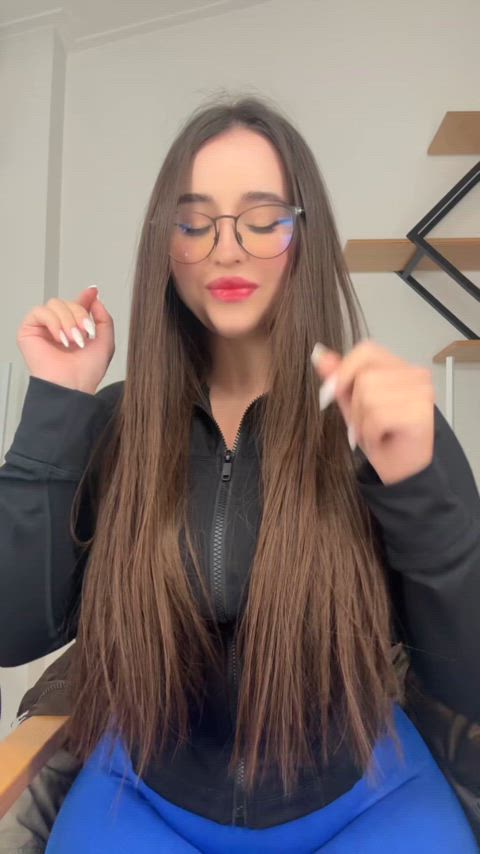 Big Tits Boobs Brunette Cute Natural Tits OnlyFans Solo Teen Tits Porn GIF by susanna