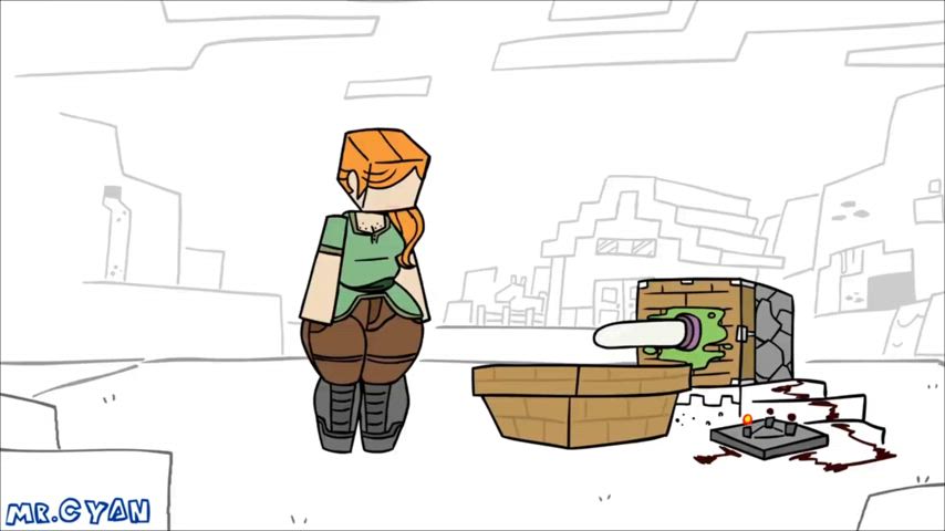 Alex from Minecraft has fun (TheHoraco)