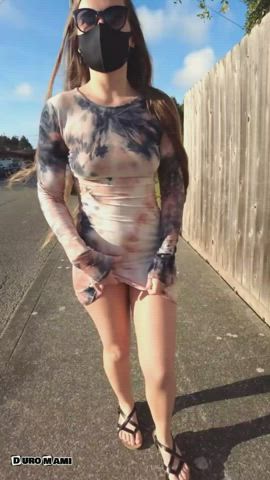 Exhibitionism Exhibitionist Exposed Flashing Hotwife Public Pussy Tits Upskirt Porn GIF by duromami