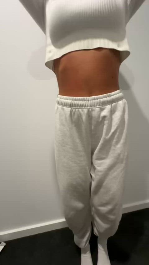 The outfit looks way better with a gstring