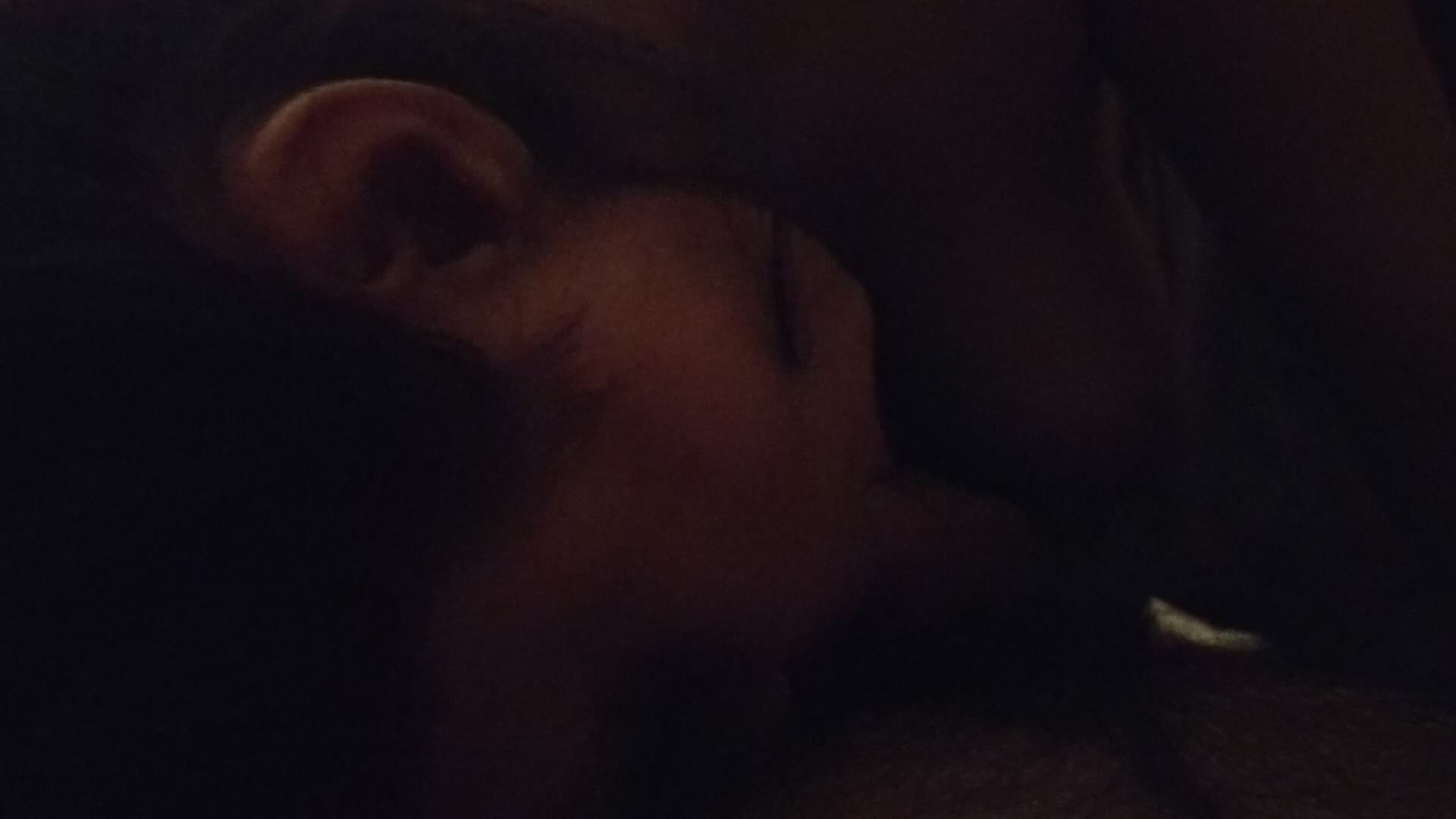 She licks me passionately before sucking me whole