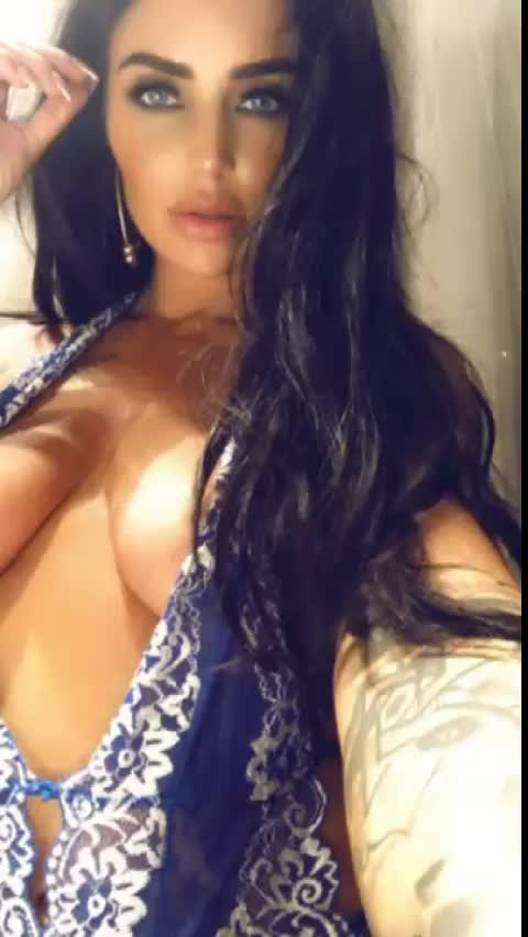 sexy brunette teasing - reveal