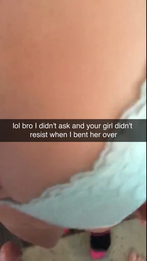 When your girlfriend is just a easy fuck for anybody