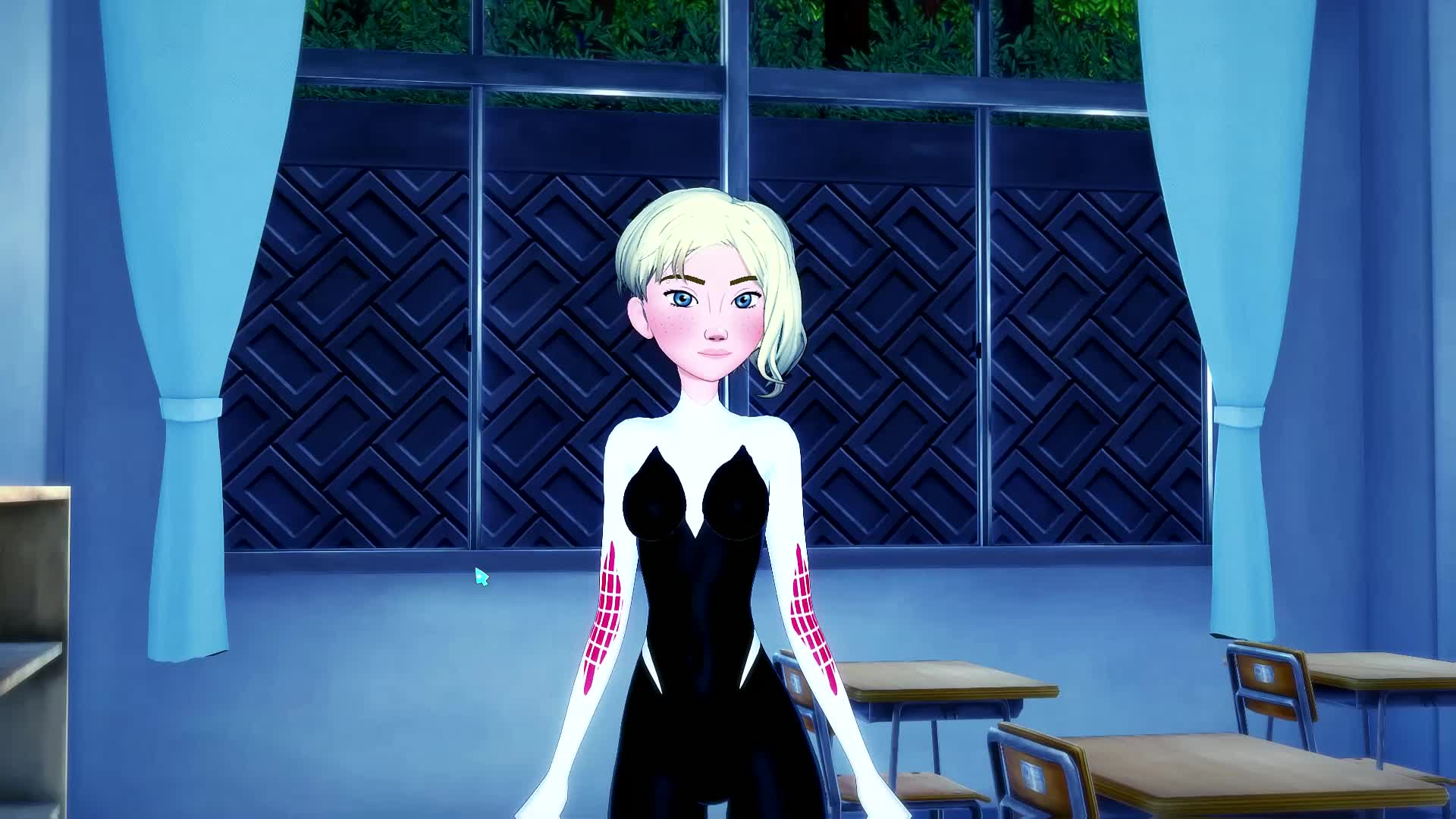 Had some fun in the game 'Koikatu Club' with Gwen