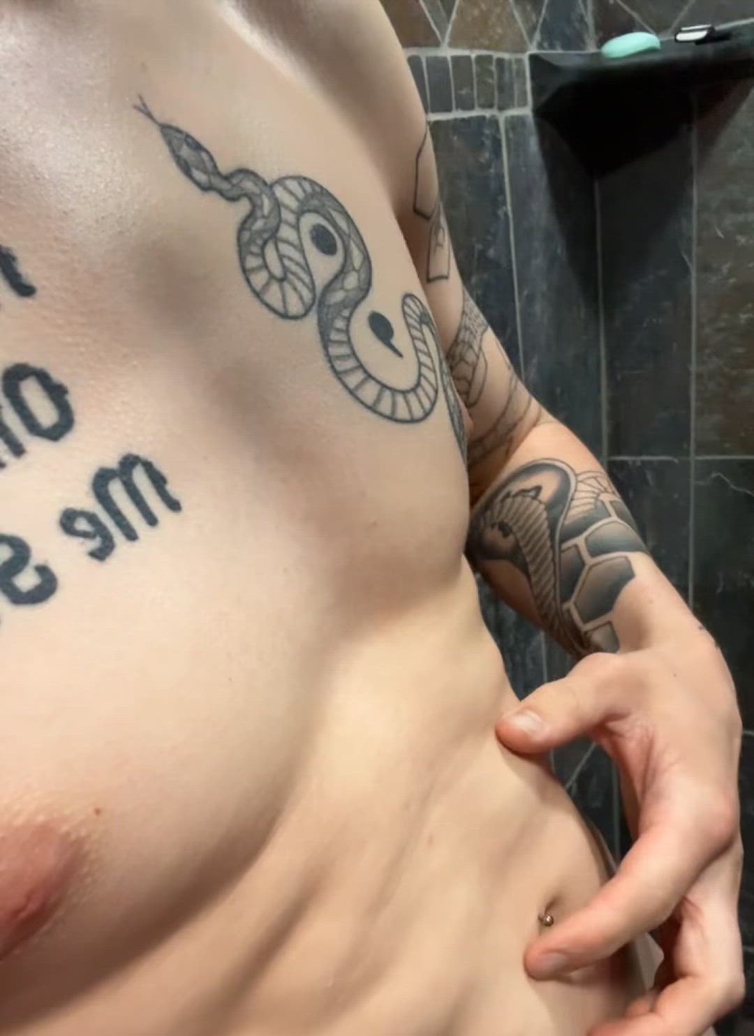 Would you shower with a 6’1 goth?