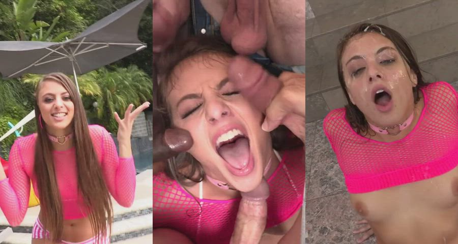 Blowbang Bukkake Facial Gia Derza Porn GIF by imnakedmod