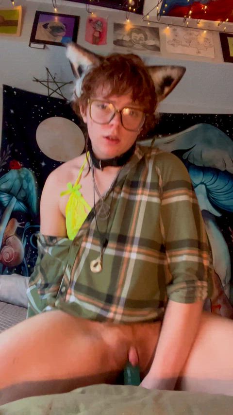 Tboy Fox Rides His Dildo For You