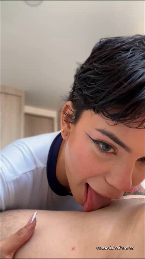 Amateur Blowjob CamSoda Fetish Latina NSFW Solo Sucking Tease Teen Porn GIF by sofiareyes