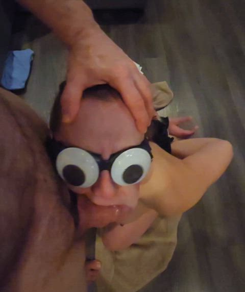 Cock shut her brain off