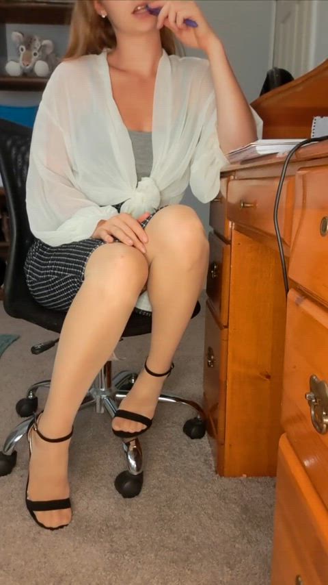 Gasp! You're peeking up my skirt! If you ask nicely, I might just let you...