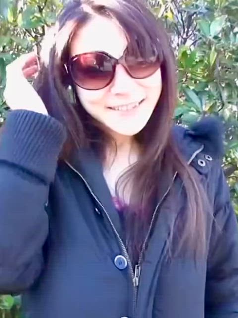 Asian Big Tits Busty MILF Outdoor Public Porn GIF by hardchinpo