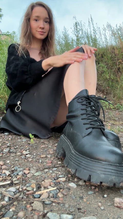 Wishing this upskirt view brightens your day