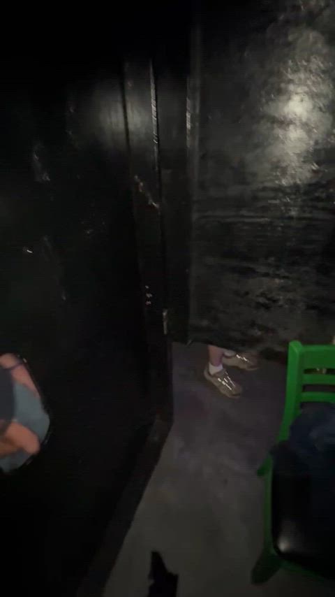 You can see the guys waiting their turn