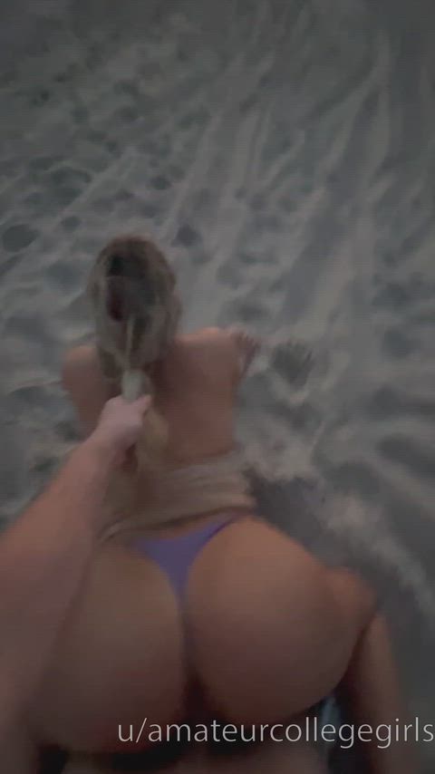 My step sis let me fuck her on the beach during our family vacation