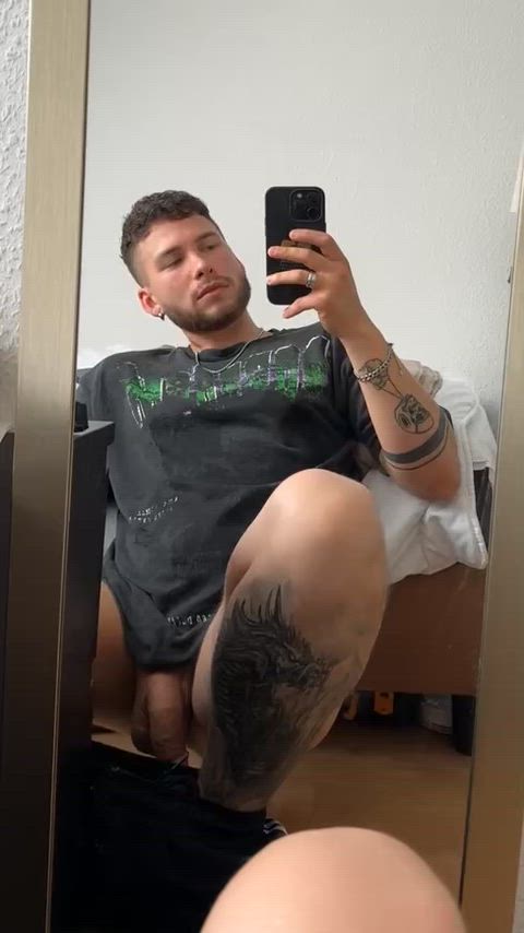 My soft cock is so fat and heavy, u can help me with this? (26)