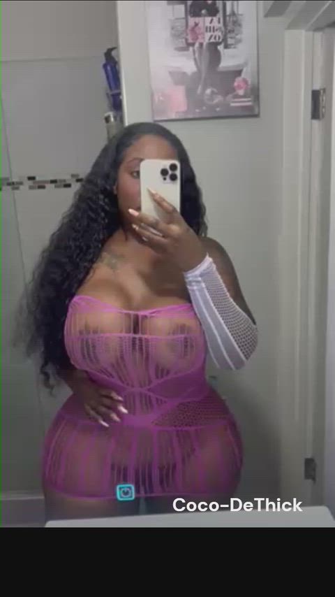 Amateur Big Tits Boobs CamSoda Curvy Ebony Fake Boobs See Through Clothing Thick Tits Porn GIF by camsoda