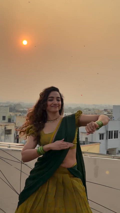 Saanve Megghana in saree
