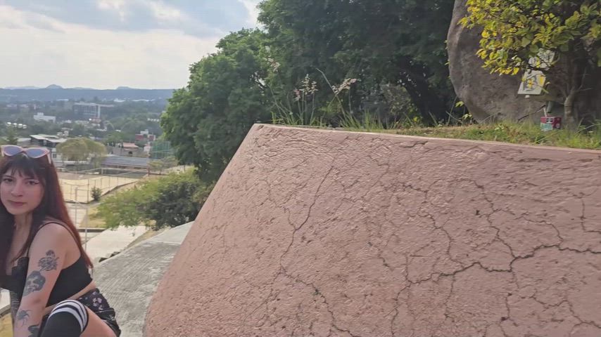 Enjoying the cool breeze