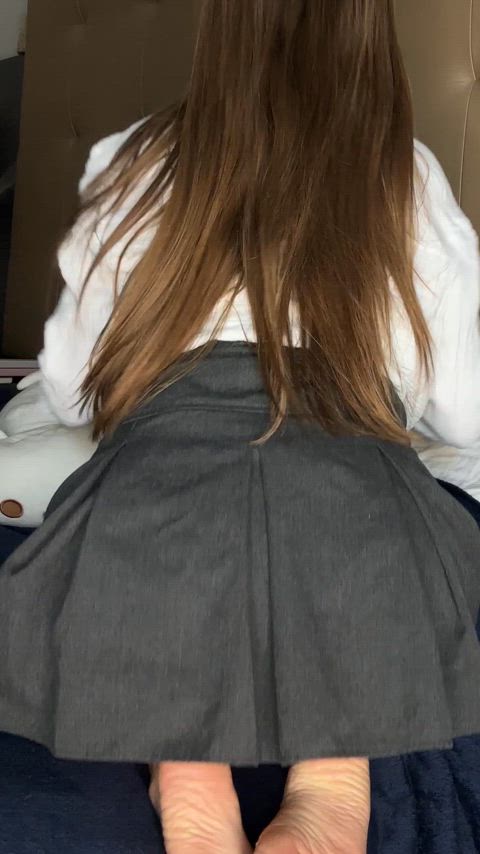 You won't ever see panties under my skirt