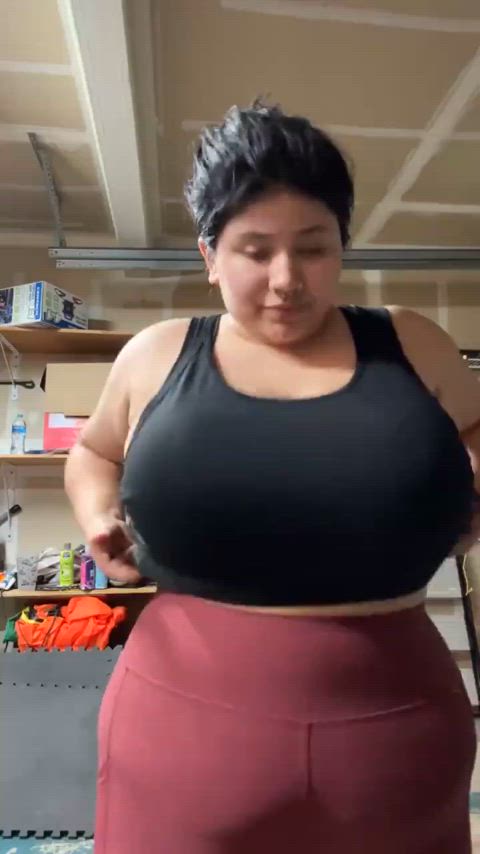 After workout tit drop