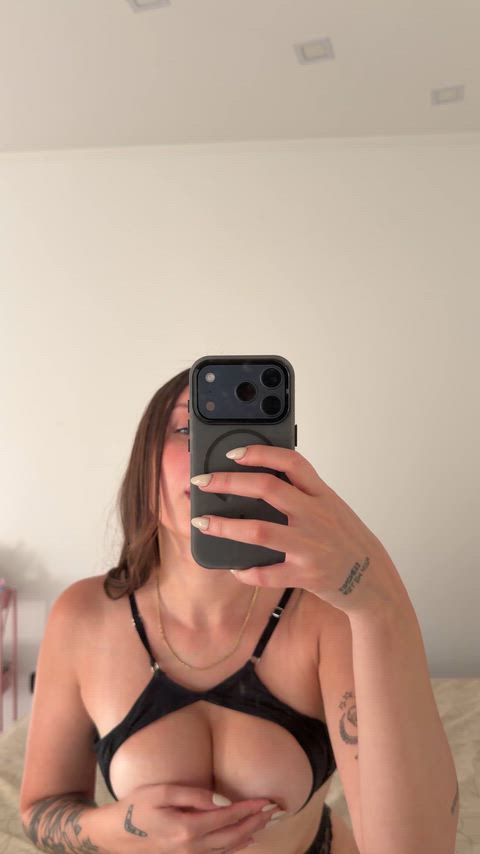 Put tongue around my nipples