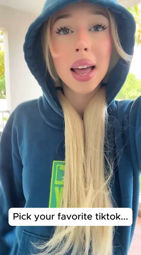 Hot Sexy Girl Cute Blonde Babe Ass Tits Tease 18+