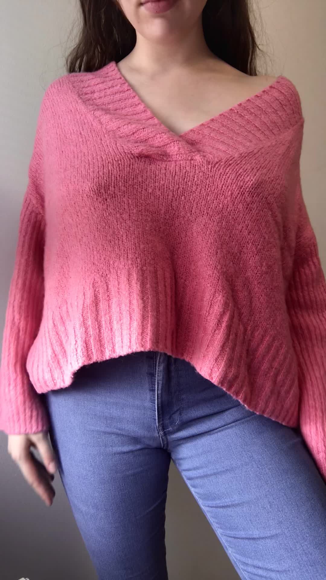 Only pro of cold weather: my nipples poking through my sweater