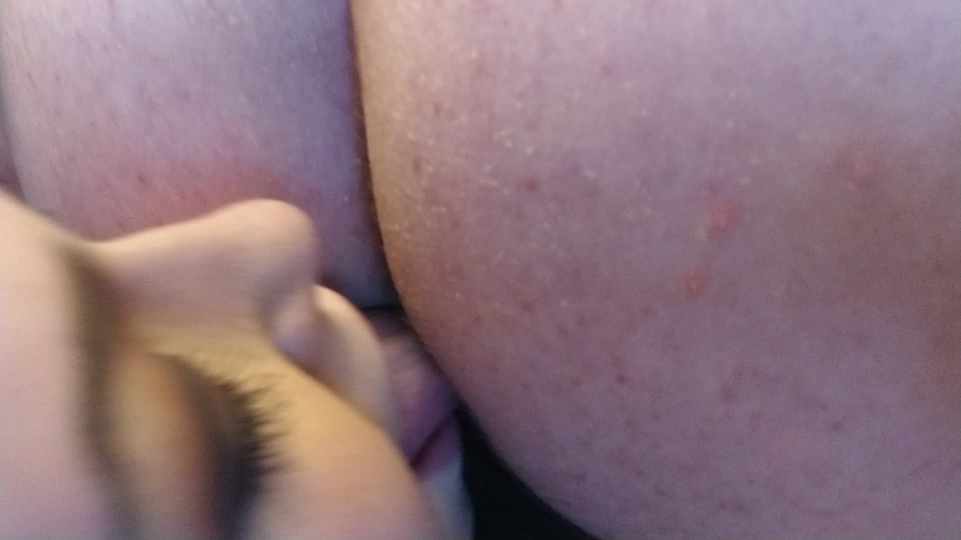 Putting her face in there