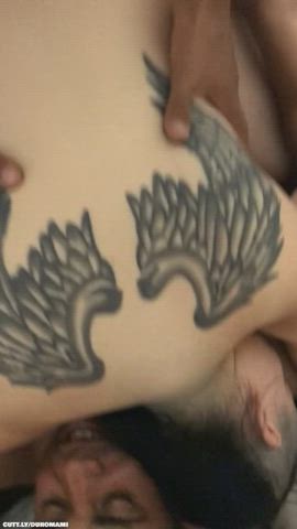 Amateur Big Dick Blowjob Cuckold Double Penetration Gangbang Hair Pulling Rough Sharing Porn GIF by duromami