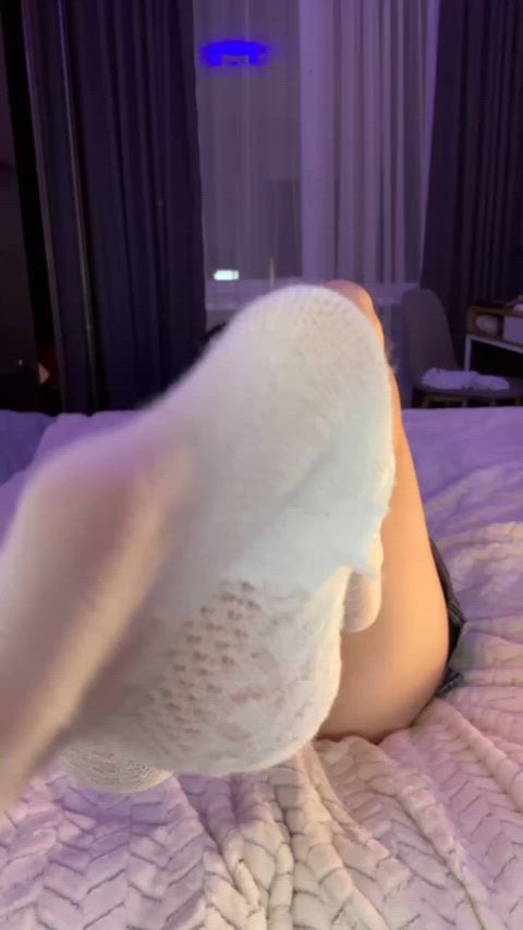 can i massage your balls with my feet?