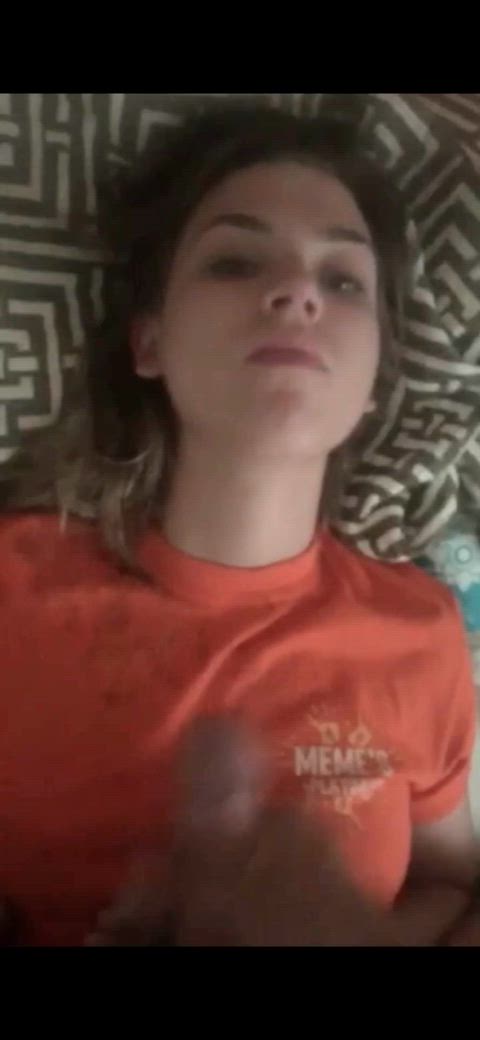 Completely drained balls from Intense male orgasm