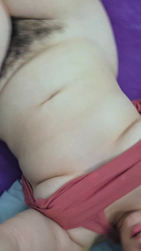 Curvy and hairy do I deserve a cream on me