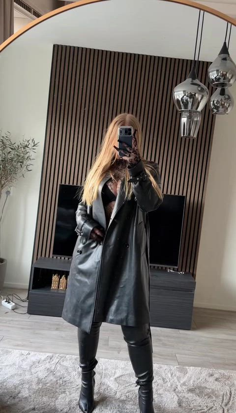 Amateur Bodysuit Boots Fishnet Leather Porn GIF by xisabelcortezx