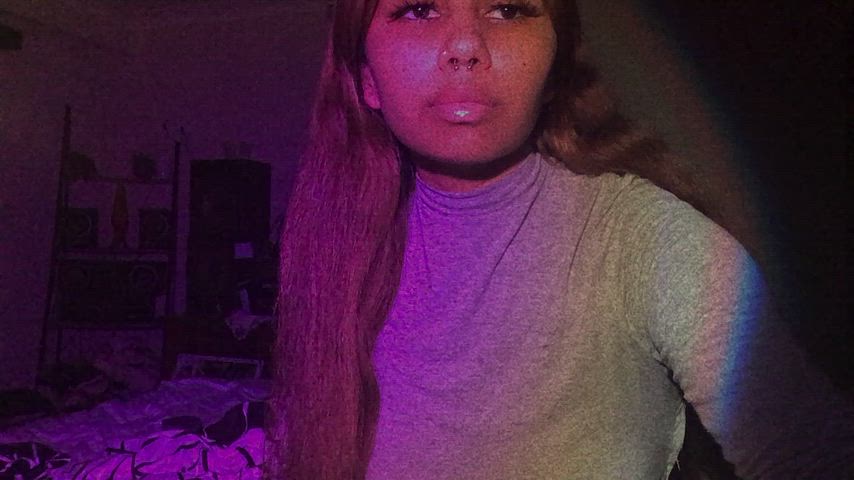 cheeky petite ebony flash